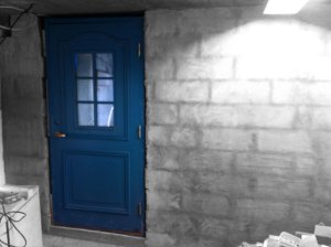 En blå dörr till njutning